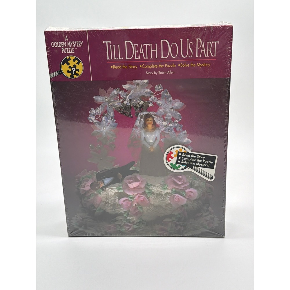 Vintage 1991 Golden Mystery Puzzle Till Death Do Us Part 500 Pieces Sealed 5029